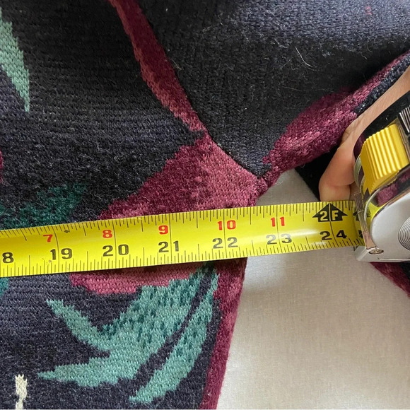 Vintage Jones New York Lambswool button floral sweater cardigan Sz M - Picture 9 of 9